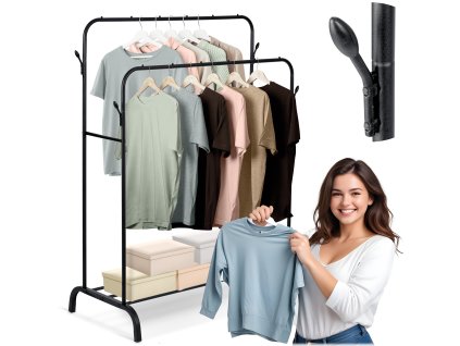 Massido MS-867 fekete állványos fogas