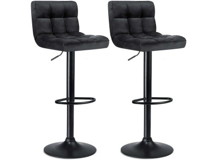 Monro háttámlás bárszék fekete - 2 darab