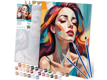 Szám szerinti festés kép 40x50 cm Massido Női portré
