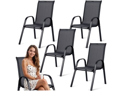 Sofotel SO-980 textil kerti székek 4 darabos készlet