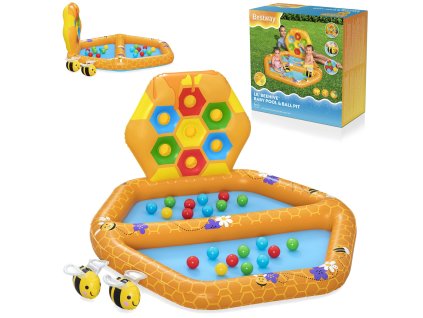 Felfújható méhecske játszótér 127 x 119 x 61 cm Bestway 52639