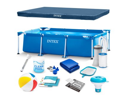 Kerti keretes medence 300 x 200 x 75 cm 15 az 1-ben INTEX 28272