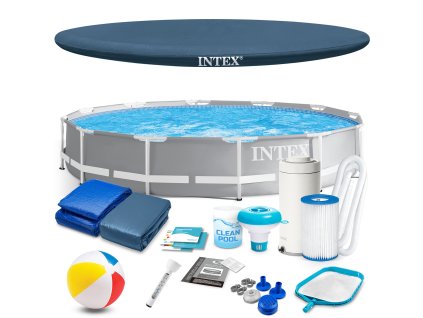 Prism Frame kerti medence 366 x 76 cm 16 az 1-ben INTEX 26712