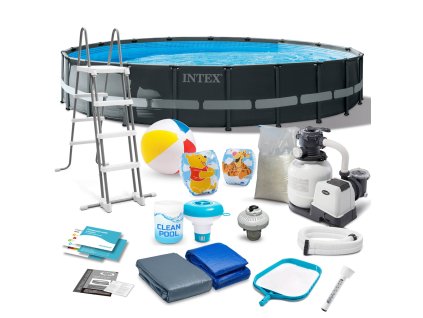 Kerti medence kerettel 610 x 122 cm 17 az 1-ben INTEX 26334