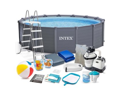 Kerti paneles medence 478 x 124 cm 18v1 INTEX 26384