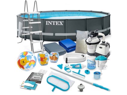 Vázszerkezetes kerti medence 488 x 122 cm 20az1-ben INTEX 26326