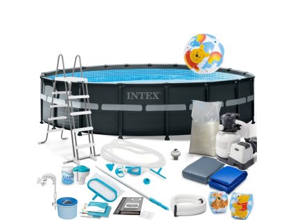 Kerti medence szerkezettel 549 x 132 cm 21 az 1-ben INTEX 26330