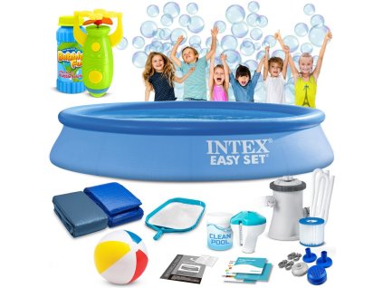 Udvari medence, 305 x 61 cm, 16 az 1-ben INTEX 28118 + ingyenes buborékgép