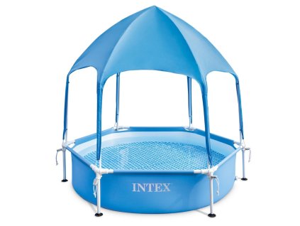 Gyerek medence kerettel és tetővel 183 x 38 cm INTEX 28209