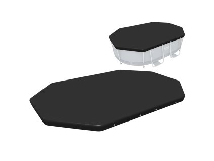 Ovális medencefedél vázzal 300 x 200 x 84 cm Bestway 58424