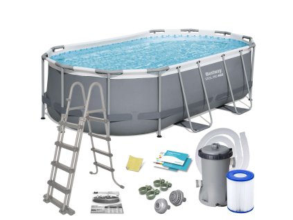 Kerti keretes medence 427 x 250 x 100 cm 11 az 1-ben Bestway 56620