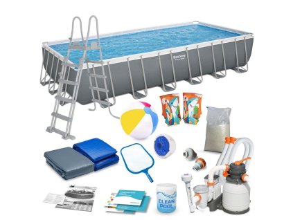 Kertimedence kerettel 732 x 366 x 132 cm 17in1 Bestway 56475