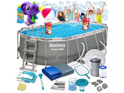 Keretmedencés kerti medence 427 x 250 x 100 cm 18az1 Bestway 56620