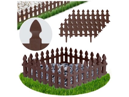 Plonos kerti szegély 240 cm PL-963 barna