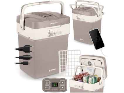 Turista hűtőszekrény Berdsen Icemax 29 liter ECO mód - sötétszürke