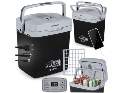 Hordozható hűtő Berdsen Icemax 26 liter ECO mód - fekete