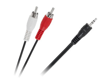3,5 mm-es Jack kábel - 2x RCA, 1,8 m KPO2747-1,8