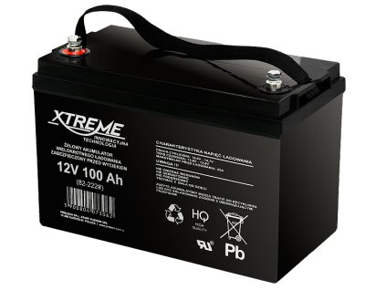Gél akkumulátor 12V 100Ah XTREME 82-222