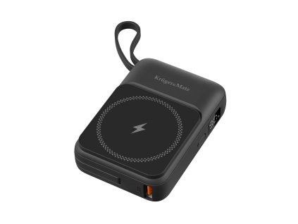 powerbank indukcyjny kruger matz 10000 mah mag safe z kablem czarny d1eac5847341419db55ddafb3f5ecb0b d9d0d8f5