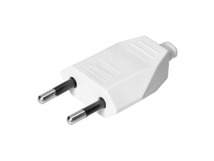 Fehér lapos dugó 2,5A 250V 50 db