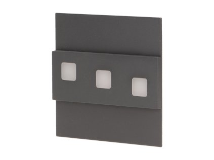 LED lépcsővilágítás 3000K grafit