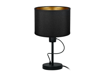 Fekete éjjeli lámpa E27, max. 60W