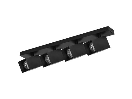 Fekete LED mennyezeti lámpa 4xGU10, IP20
