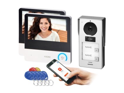 7" érintőképernyős Full HD RFID WiFi kaputelefon