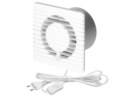 Fürdőszobai ventilátor 125 mm - vezeték kapcsolóval BF-125/PS