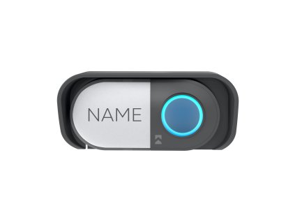 Vezeték nélküli csengőgomb elemekkel, fekete