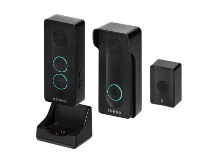 Vezeték nélküli fekete kihangosító audió kaputelefon