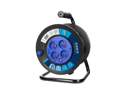 Hosszabbító dob 30m, 4 aljzat, túlmelegedés elleni védelem