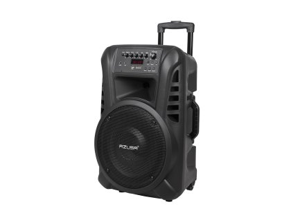 40 W-os aktív hangszóró (2 vezeték nélküli mikrofonnal, SD, Bluetooth, USB) 12"