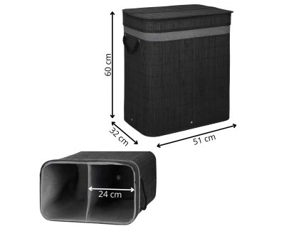 HA0159 BAMBUS RUHASZENNYES KOSÁR