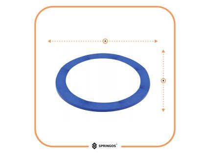 168599 tp 12ft 366 cm blue oslona do trampoliny M0