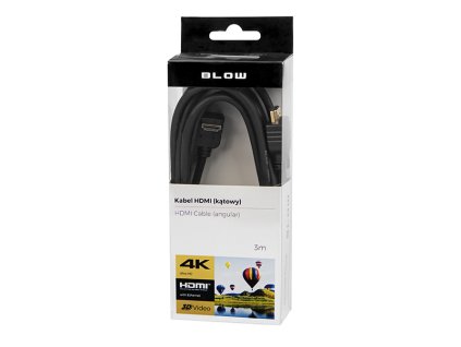 HDMI Szögletes Csatlakozó 3m Jelátviteli Kábel