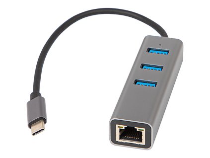 USB-C adapter RJ45-tel és 3xUSB portokkal