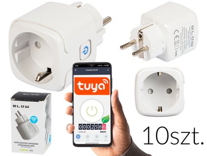 WiFi Intelligens Dugalj TUYA V3, fehér