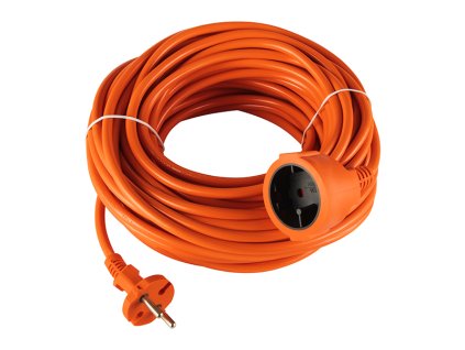 Hálózati hosszabbító kábel PR-160 1-csatlakozó földeletlen 30m narancssárga 2x1,5mm