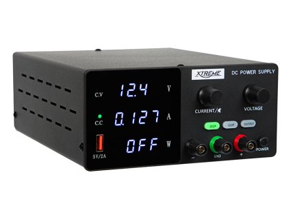 Laboratóriumi tápegység SPPS-G305 30V/5A fekete