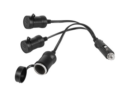 Autó szivargyújtó hub x3 kábelen MT-14626