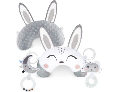 Bébi párna csörgővel és rágókával a szőnyegre Nukido