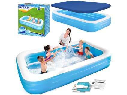 Családi felfújható medence 305 x 183 x 56 cm 2 az 1-ben Bestway 54009