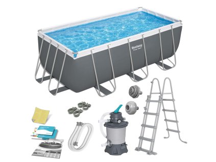Kerti medence kerettel 412 x 201 x 122 cm 10 az 1-ben BESTWAY 56457N