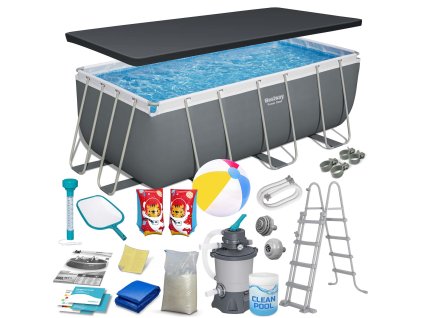 Kerti medence szerkezettel 412x201x122 cm 17az1-ben Bestway 56457N