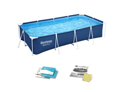 Kerti medence kerettel 400 x 211 x 81 cm 4 az 1-ben Bestway 56405N