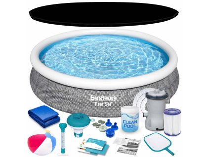 Kerti medence gyűrűvel 366 x 76 cm 16 az 1-ben Bestway 57445