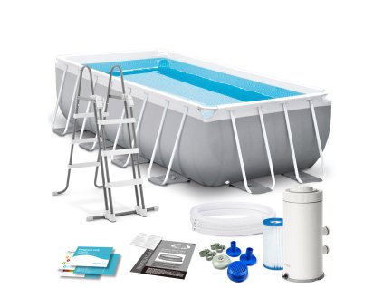 Kerti medence kerettel 400 x 200 x 100 cm 4 az 1-ben INTEX 26788