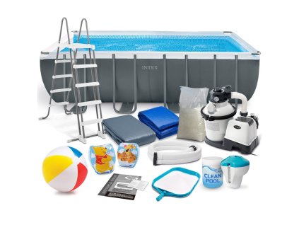Kerti medence szerkezettel 549 x 274 x 132 cm 18 az 1-ben INTEX 26356