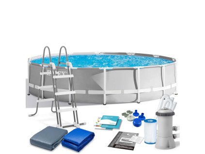 Kerti medence vázszerkezettel 427 x 107 cm 12az1-ben INTEX 26720GN